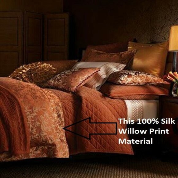 Ann Gish Bedding Nwt Ann Gish Willow Spice Orange Mango 0 Silk